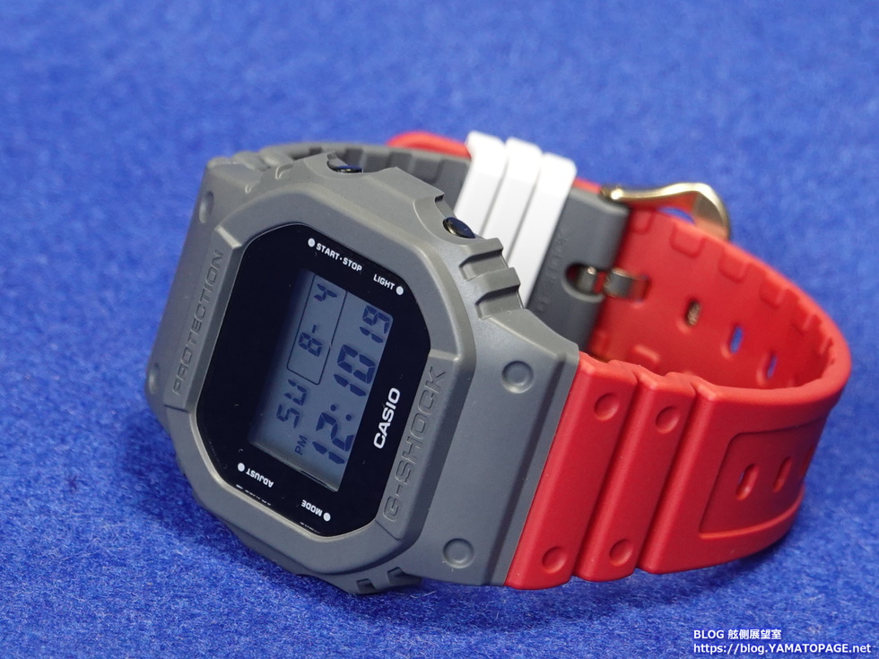 ヤマト風の色にカスタムしたG-SHOCK正面